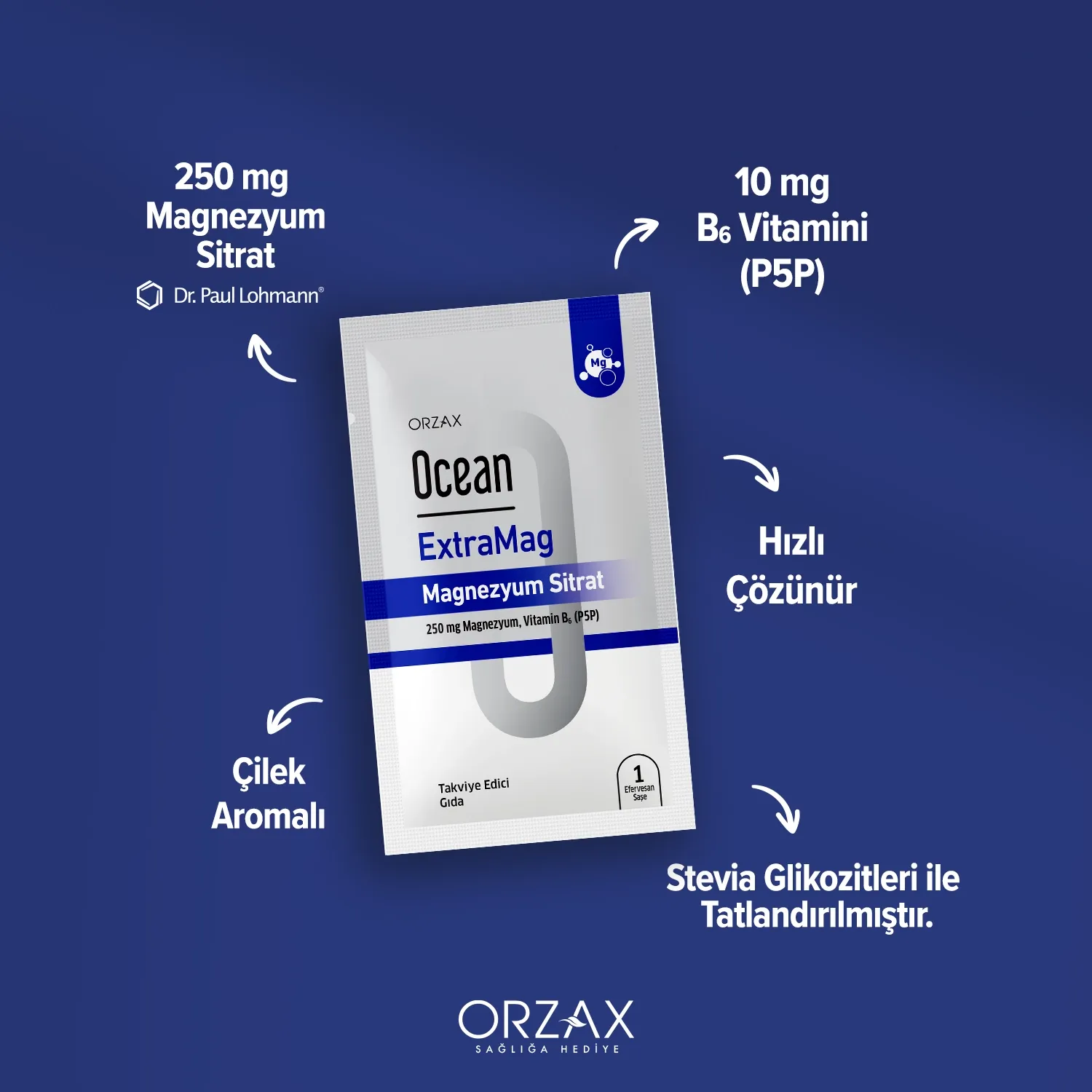 Ocean ExtraMag Magnezyum Sitrat Saşe Ocean ExtraMag Magnezyum Sitrat Saşe - Görsel 3
