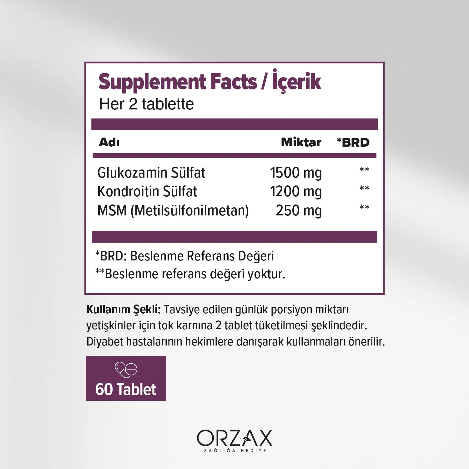 Cosakondrin MSM Tablet Cosakondrin MSM Tablet - Görsel 2
