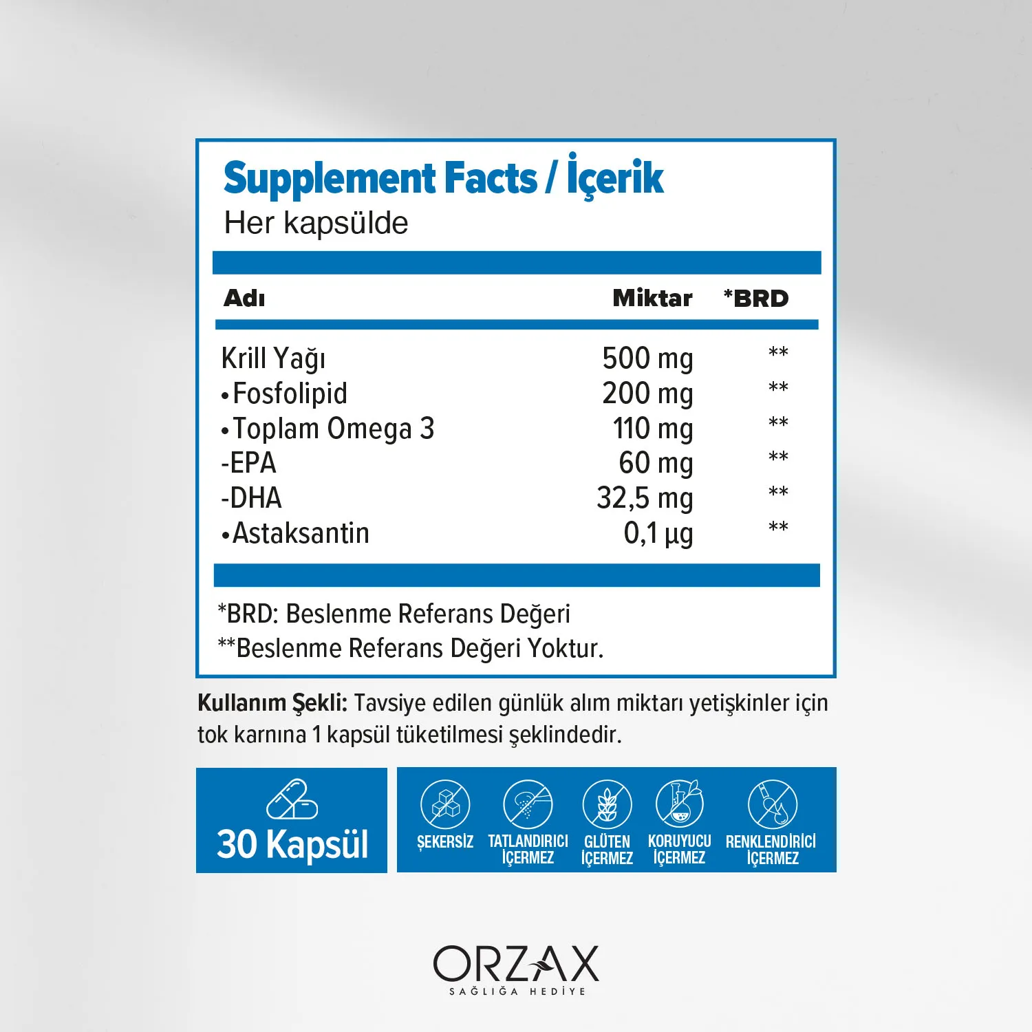 Ocean Krill Oil 30 Softgel Capsules Ocean Krill Oil 30 Softgel Capsules - Image 2