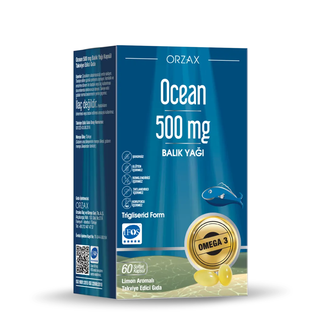 Ocean 500 mg Fish Oil Softgel Capsule