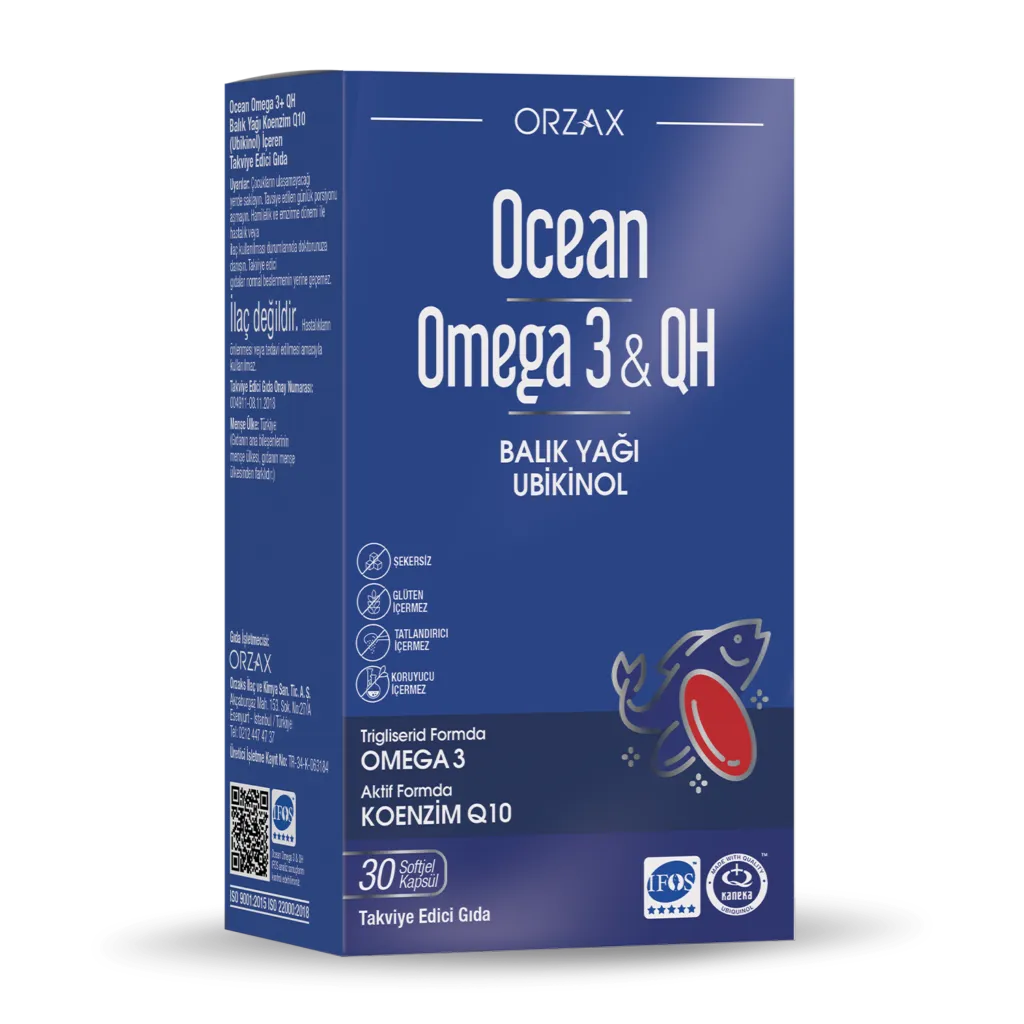 Ocean Omega 3 & QH 30 Softgel Capsules