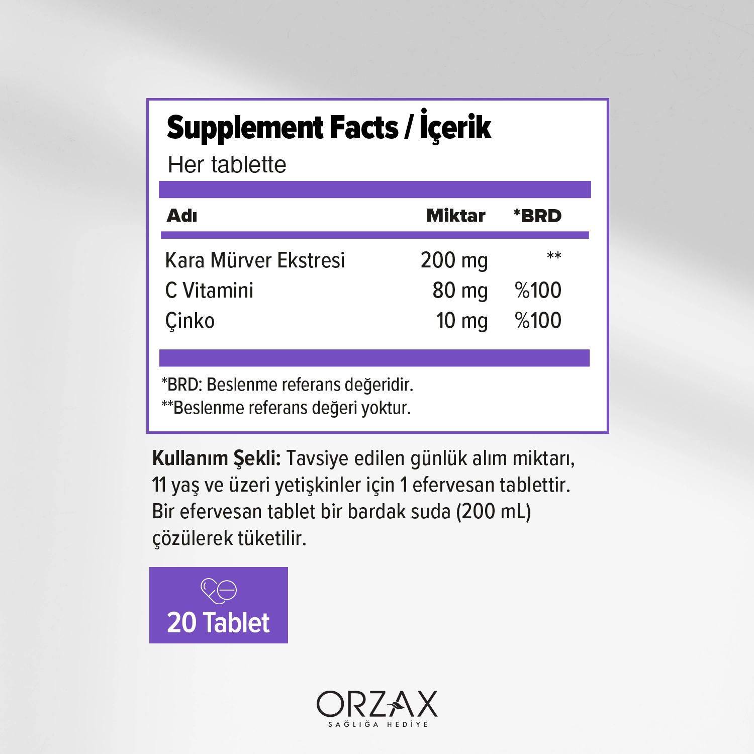 Efervit Sambucus Nigra Black Elderberry 20 Effervescent Tablets Efervit Sambucus Nigra Black Elderberry 20 Effervescent Tablets - Image 2