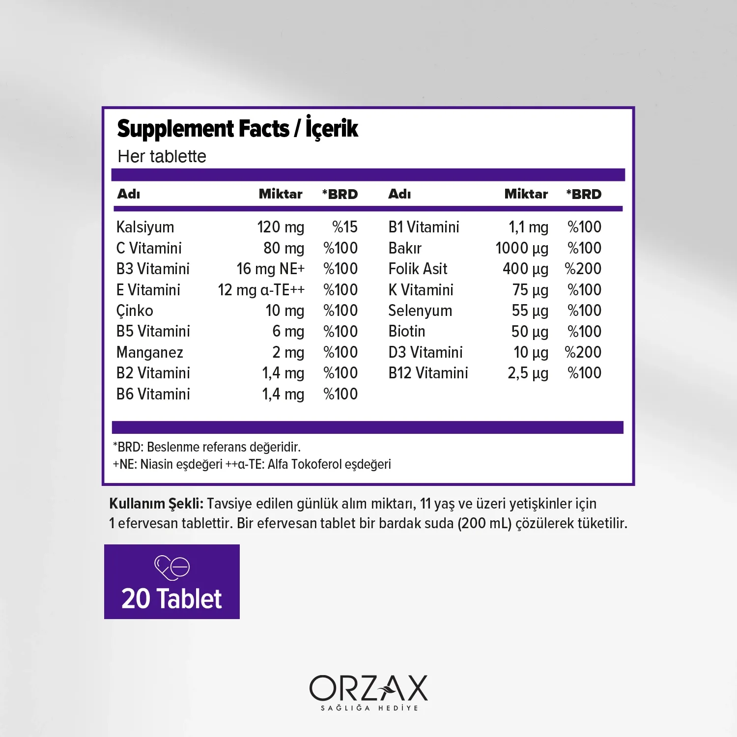 Efervit Multivitamin Mineral 20 Effervescent Tablets Efervit Multivitamin Mineral 20 Effervescent Tablets - Image 2