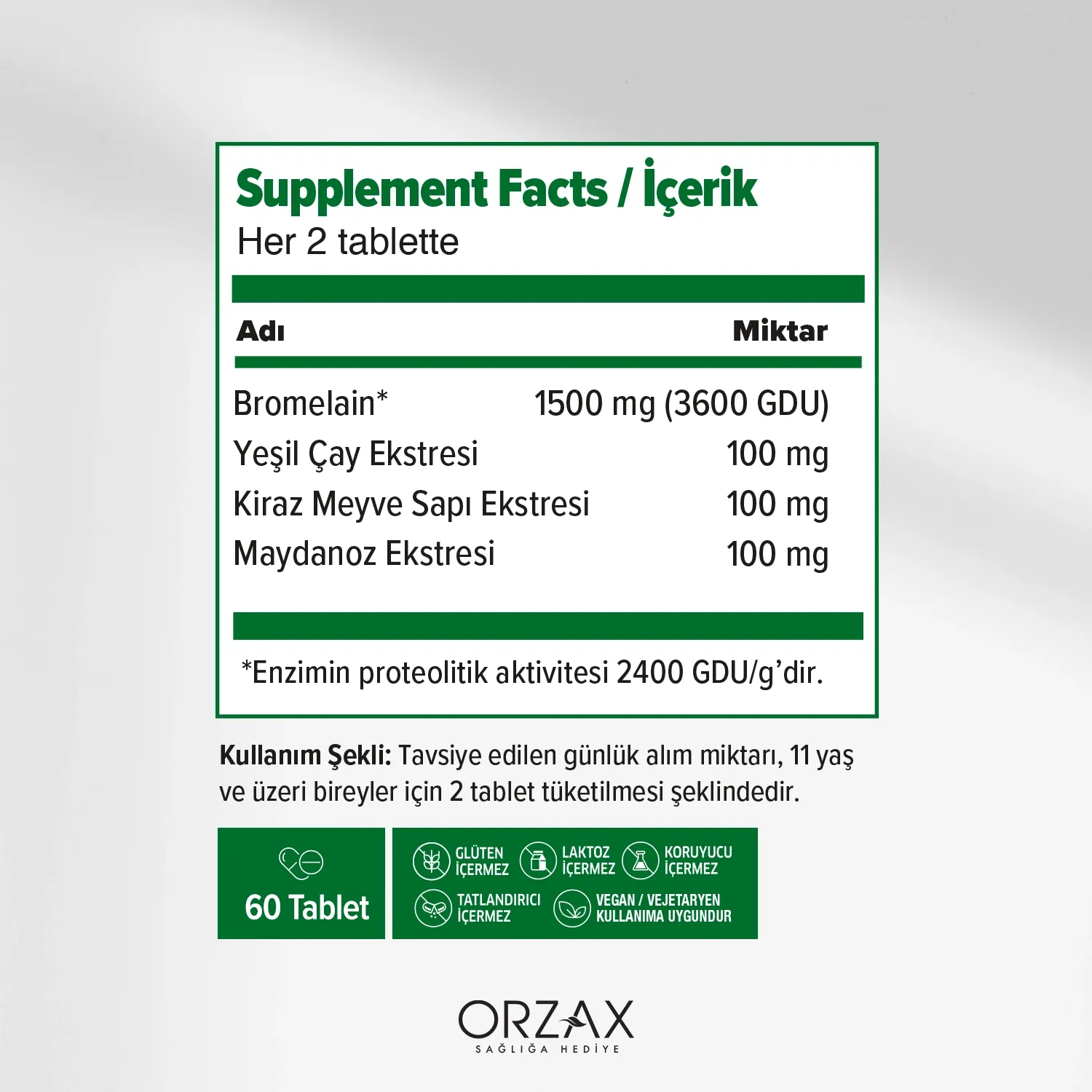 Ocean Bromelain Complex Tablet Ocean Bromelain Complex Tablet - Image 2