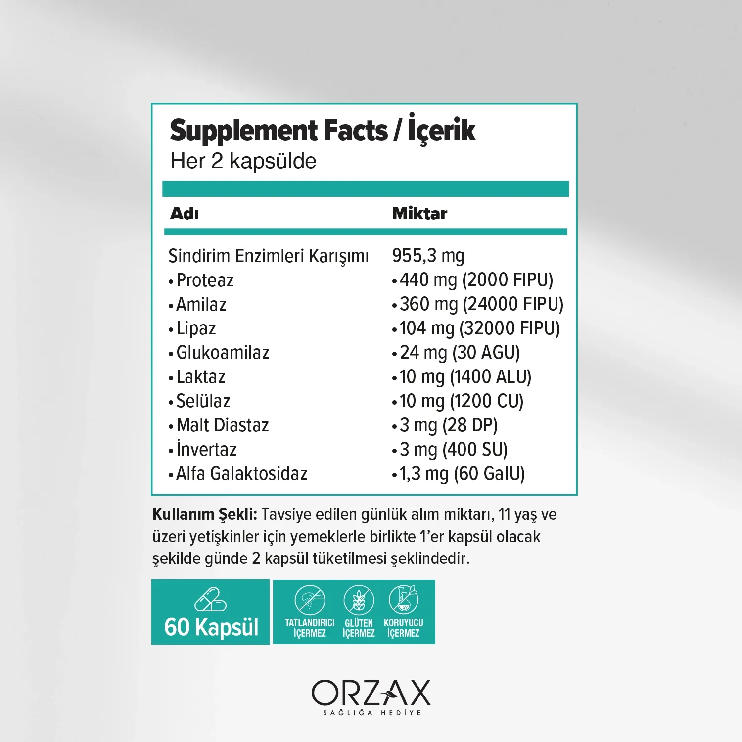 Ocean Enzymes Pancron 60 Capsules Ocean Enzymes Pancron 60 Capsules - Image 5