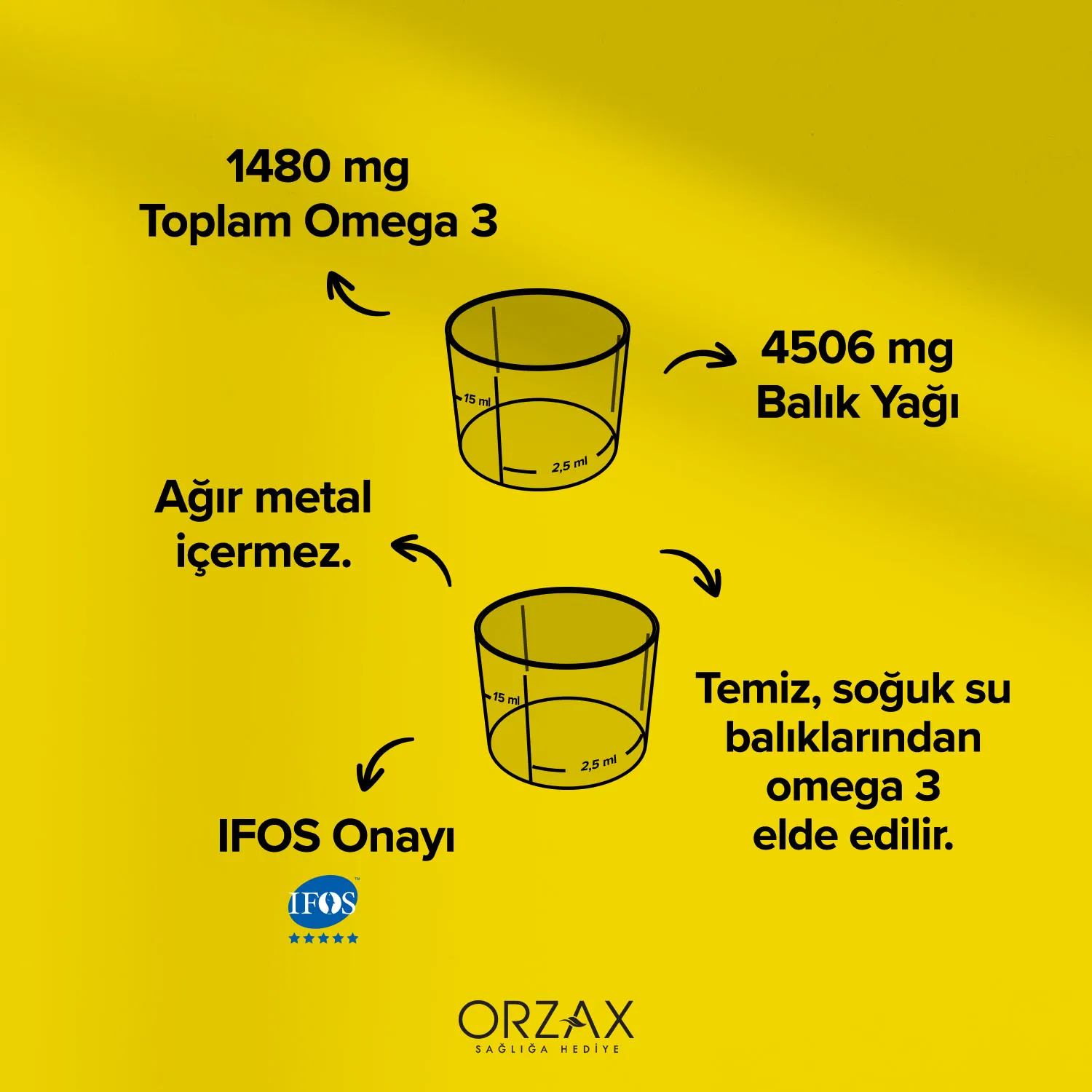 Ocean Limon Aromalı Balık Yağı 150 mL Ocean Limon Aromalı Balık Yağı 150 mL - Görsel 5