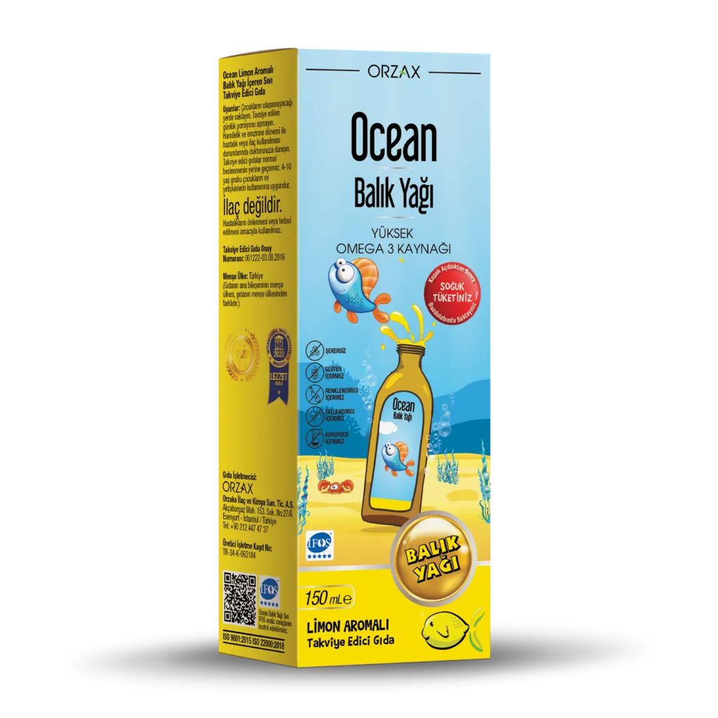 Ocean Lemon-Flavored Fish Oil 150 mL